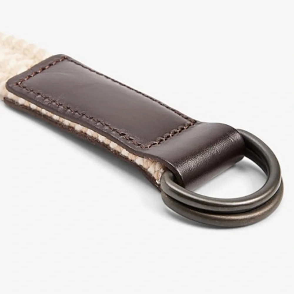 Express Camel Two Tone Woven Web Belt Size 30/32